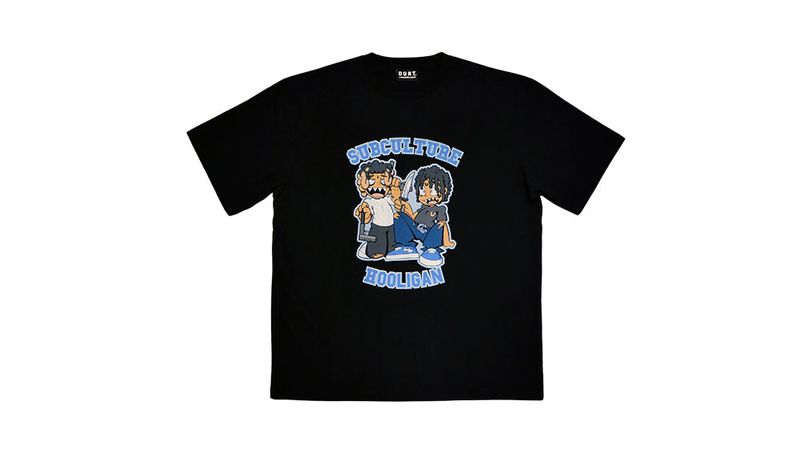 basecream（ベースクリーム）の「サブカルチャー フーリガン ブルーモブTシャツ（トップス）」