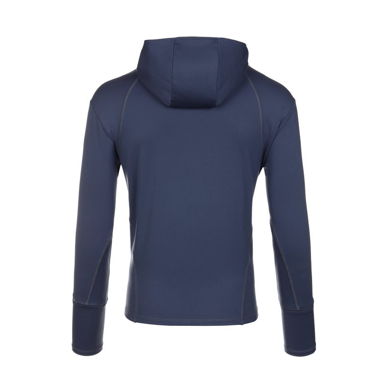 SLIT LONG SLEEVE HOODIE [BLUE]