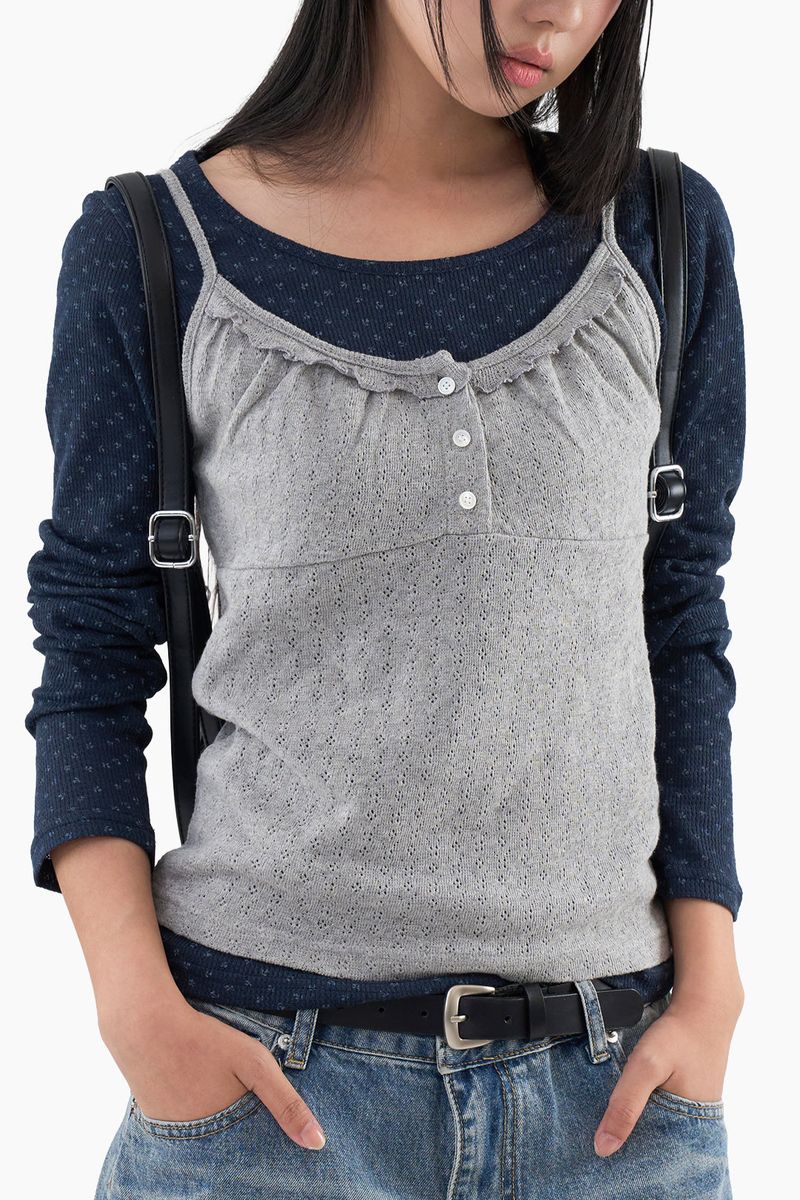 Tulip wide neck long sleeve