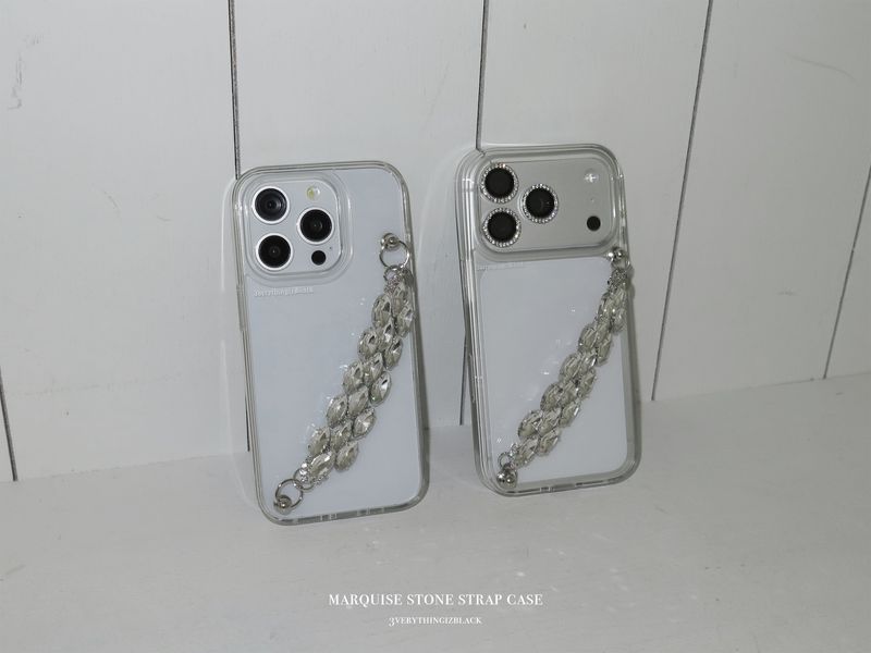 Marquise stone strap case