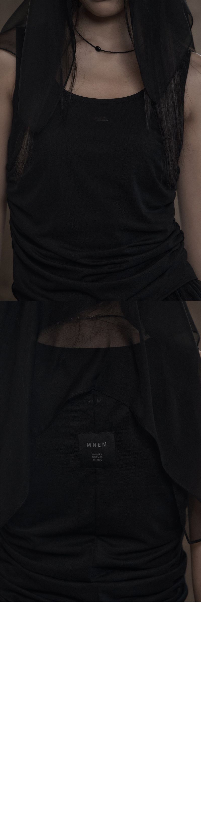 [mnem] Mesh Layered Tank (black)