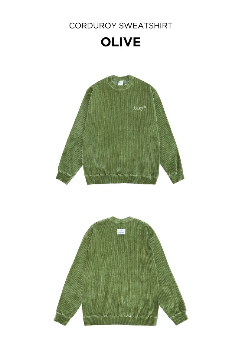 Corduroy Sweatshirt (8 Colors)