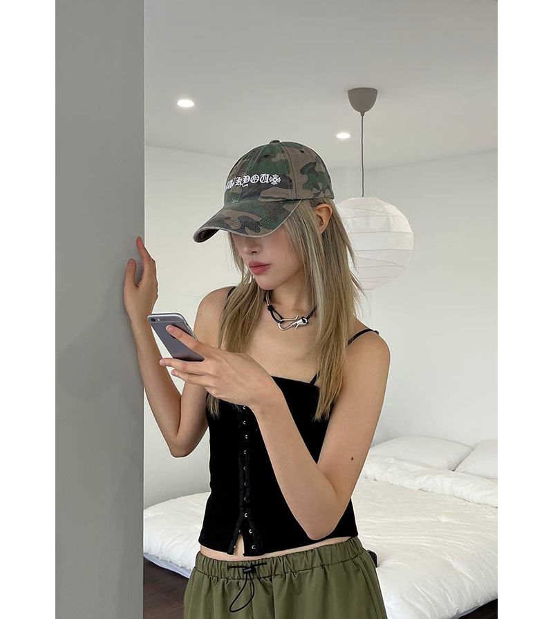 TWILL CORSET TOP