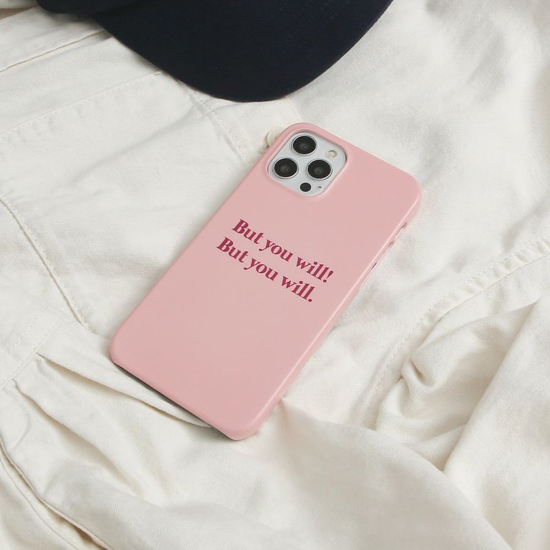 a3b3（エースリービースリー）の「Simply Text Pink (Matt Phone Case)（Smartphone Accessories）」
