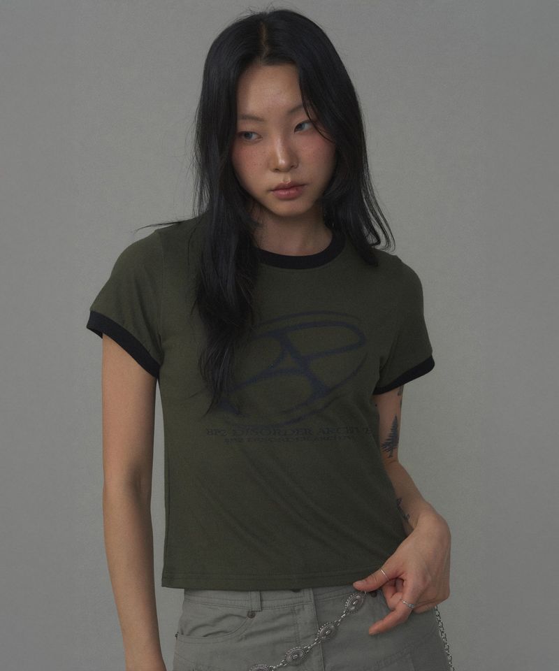  BIG GRAPHIC LOGO CROP TEE KAIKI