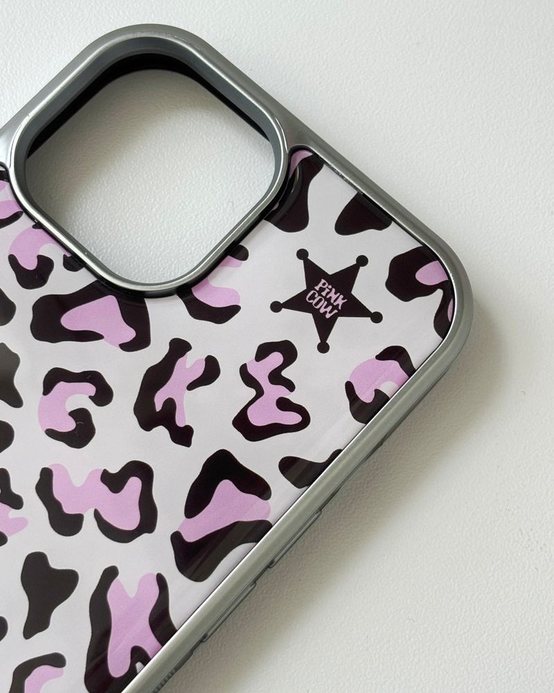 【MADE】 PKCW leopard phonecase (baby-pink)