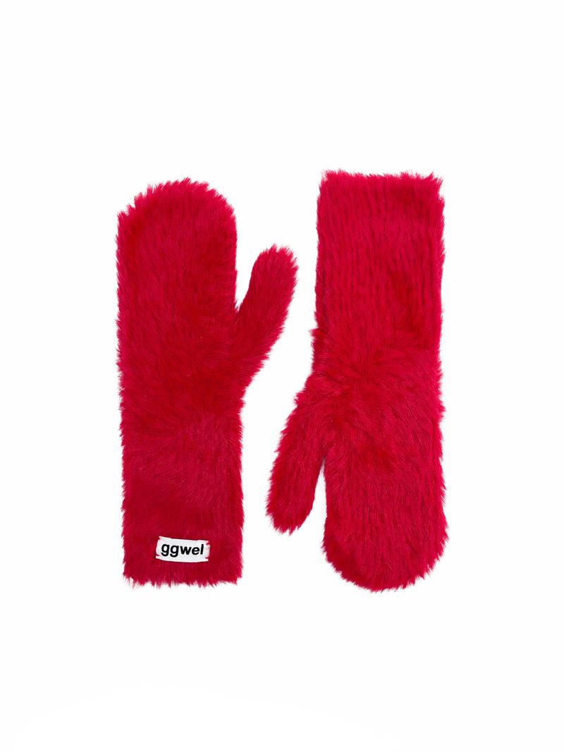 FLUFFY ANGORA GLOVES