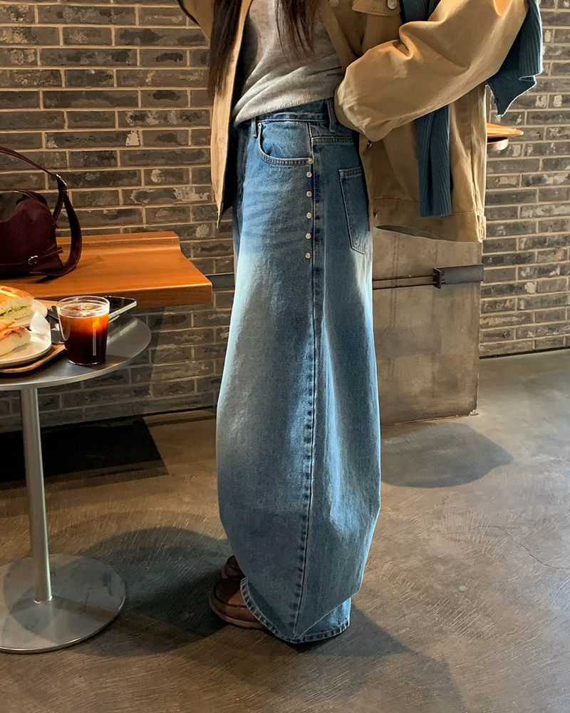 [ORIGINAL] PRESS BALLOON WIDE DENIM PANTS