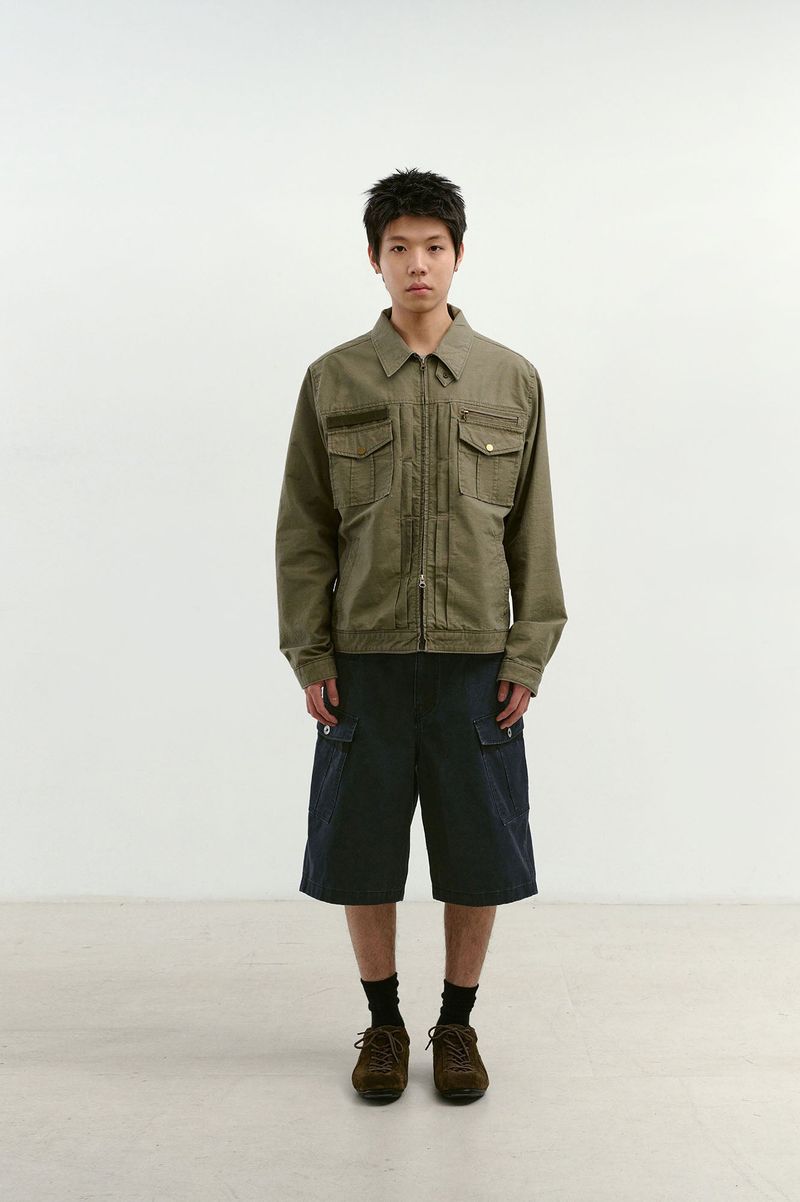 Monkey Pockets Cargo Shorts (Washed Navy)