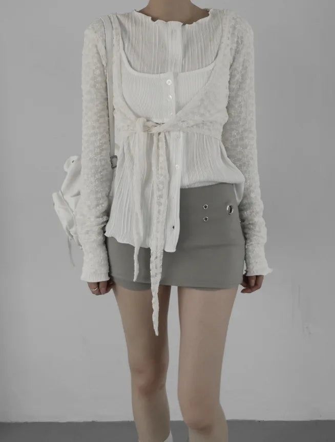 Noi Eyelet Skirt Pants