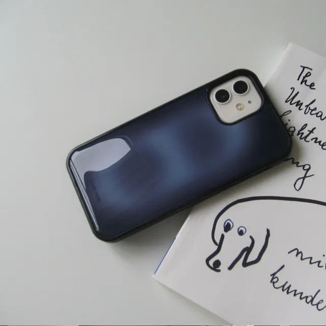 Fog Deep Blue Gradient Epoxy Bumper Case