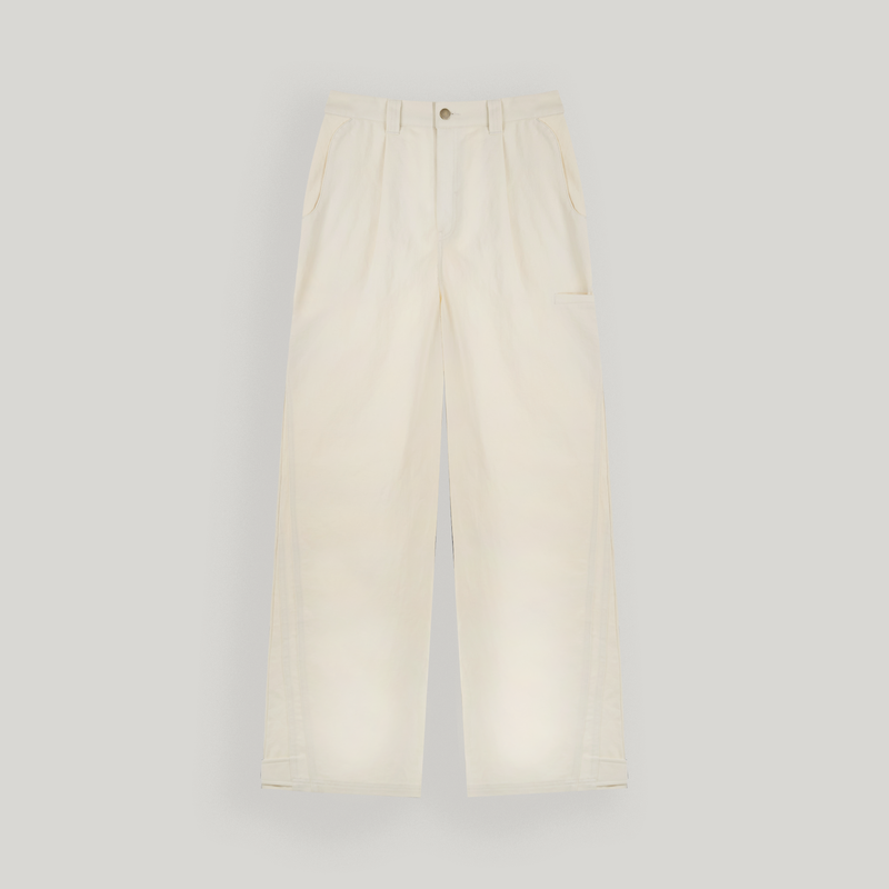Cream Wide Wing Pants