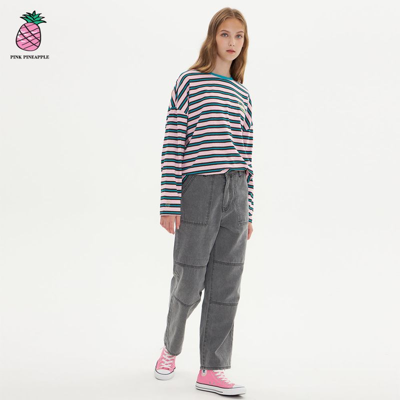 PINK PINEAPPLE（ピンクパイナップル）の「CUTTING DECO JEANS（Pants）」