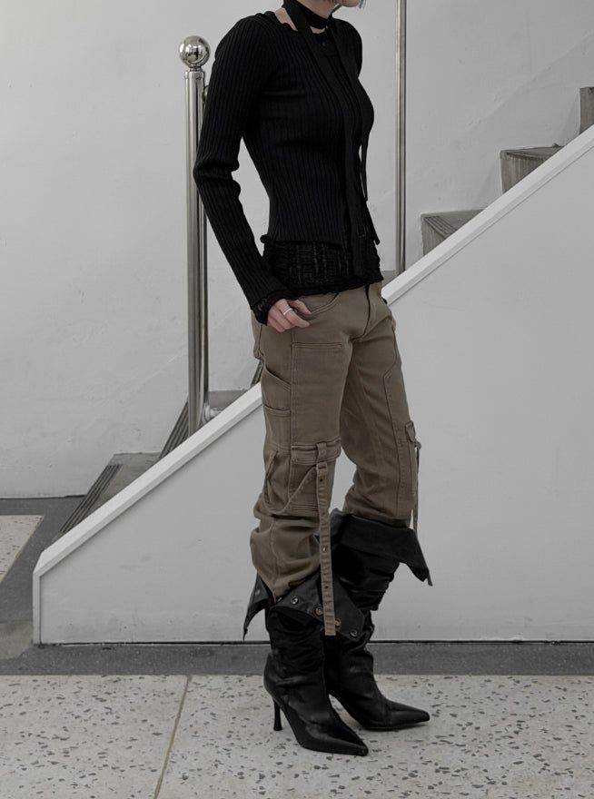 Seron Muffler Knit T-shirt