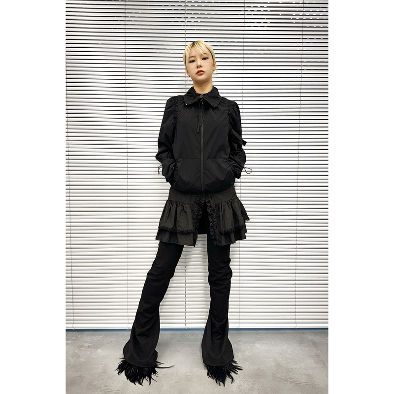 KNEE-TUCK PANTS