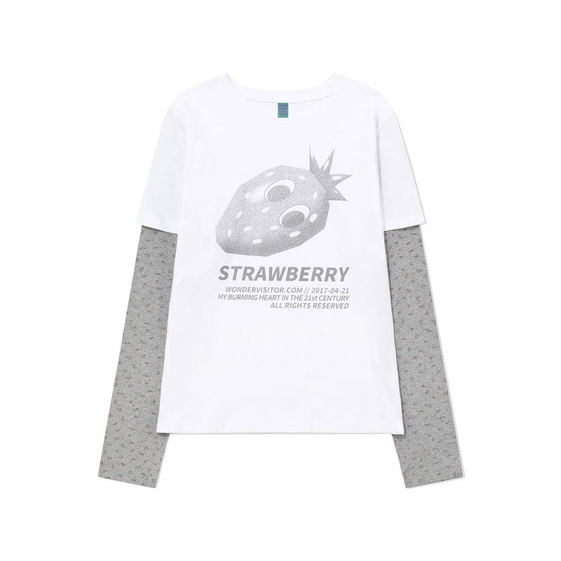 Ash Strawberry Layered LS-T  [3 color]