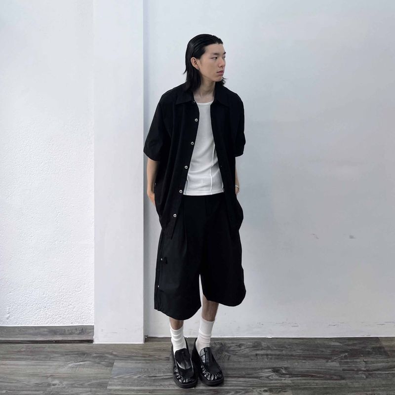 Slouchy Long-line shirt