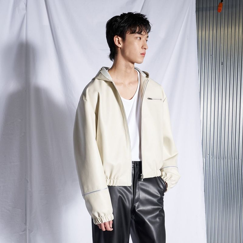 SPERONE(スペロネ)の「Leather Wind Block (Cream)(Jackets/Outerwear)」
