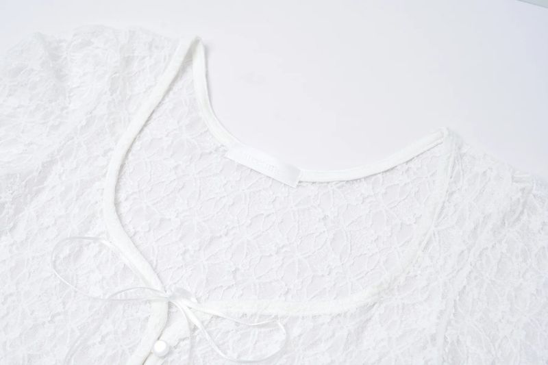 【即日発送】Romantic lace cardigan - white     