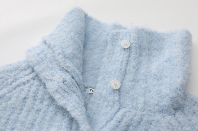 Sky Mood Collar Knit Cardigan