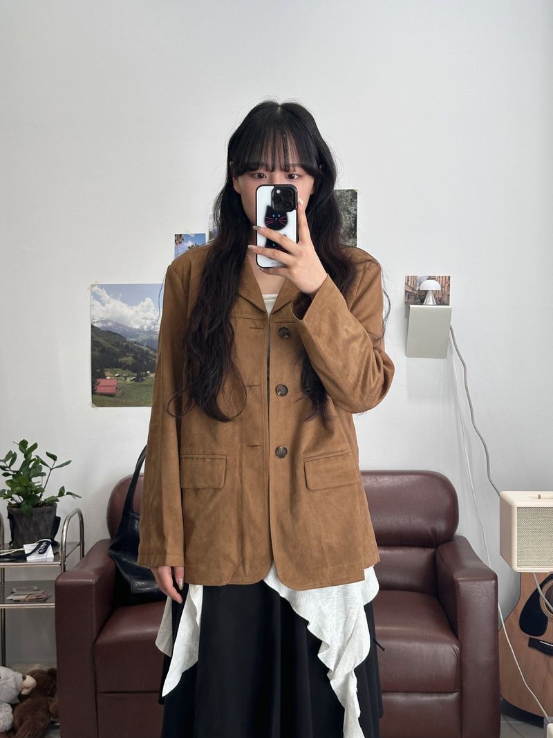 SUEDE BASIC JACKET