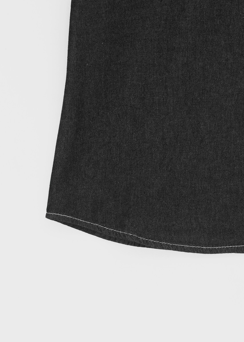 [MADE] Callus Loose Fit Denim Short Sleeve Shirt