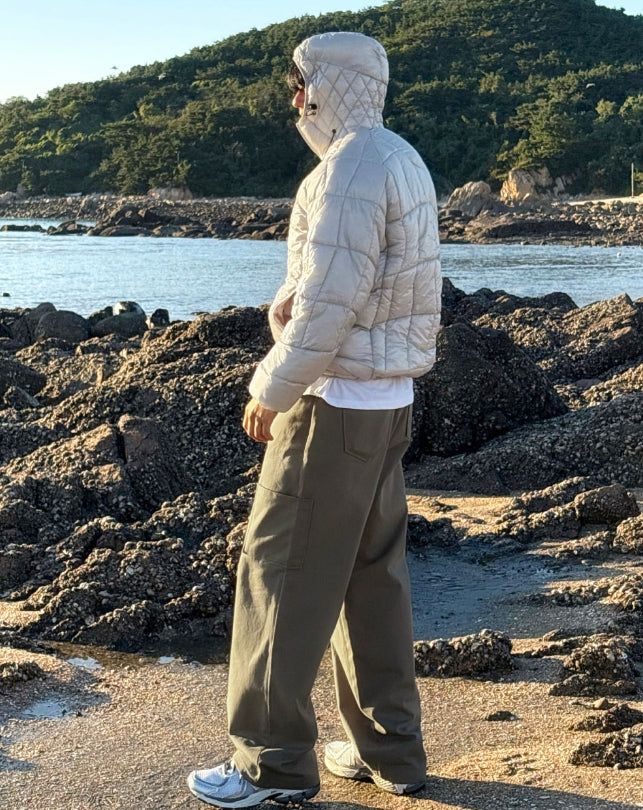 Wave Quilting Hood Lightweight Padding