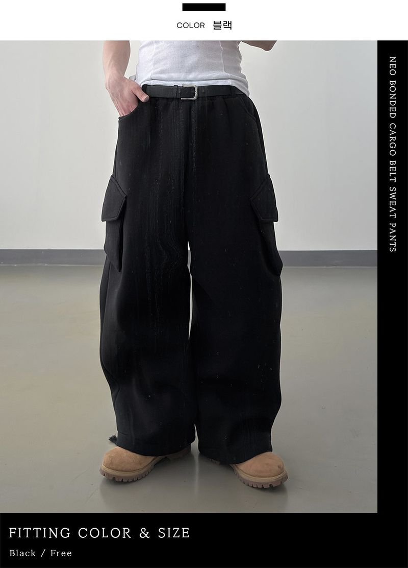 Neo Bonded Cargo Belt Sweat Pants