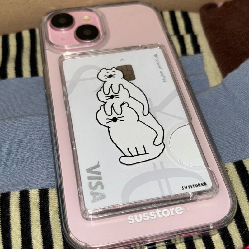 susstore（ソスストア）の「[MagSafe card wallet]Cat stacked in three tiers（Smartphone Accessories）」