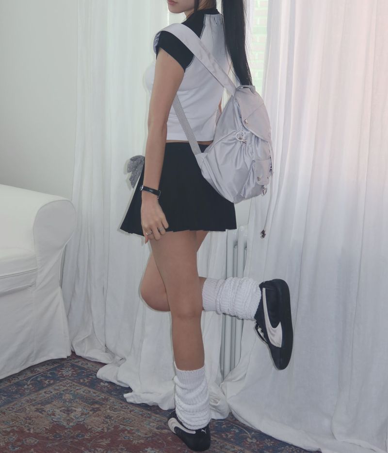 Note raglan tee _ White