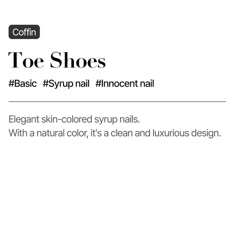 MUZMAK Reusable Nail Tip Toe Shoes(Coffin)