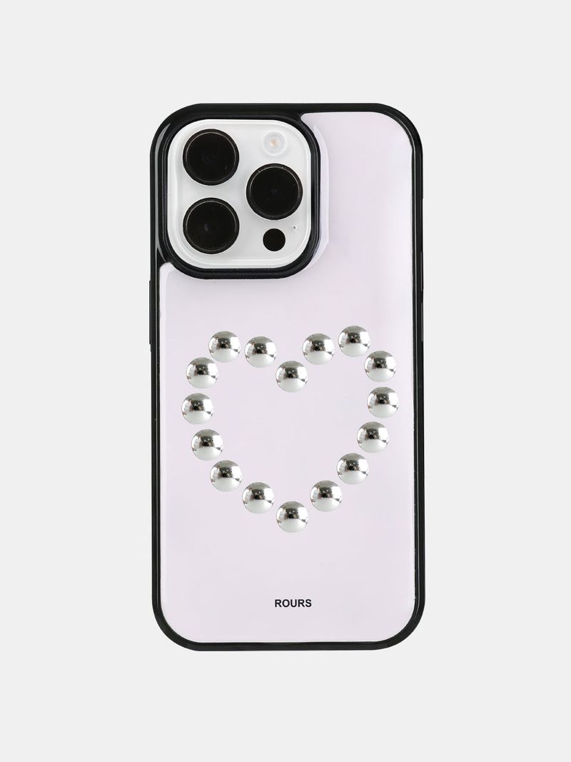 ROURS(ラウォルズ)の「heart stud case (pink)(Smartphone Accessories)」