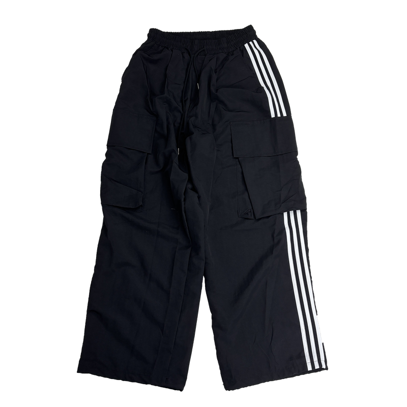 nylon track cargo pants