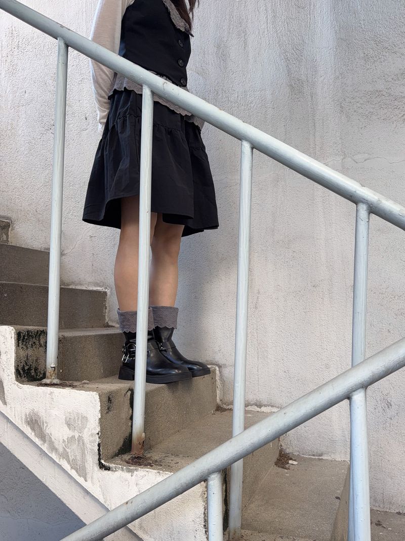トリム レース カフ(grey)