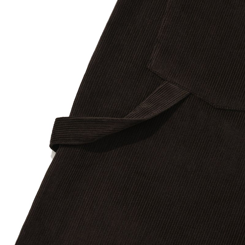 Corduroy carpenter pants / Dark brown