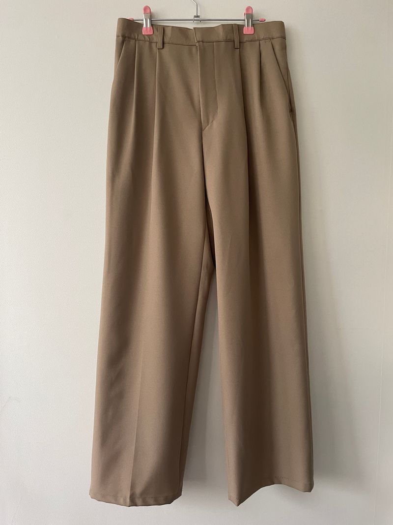 Autumn mute set up wide pants