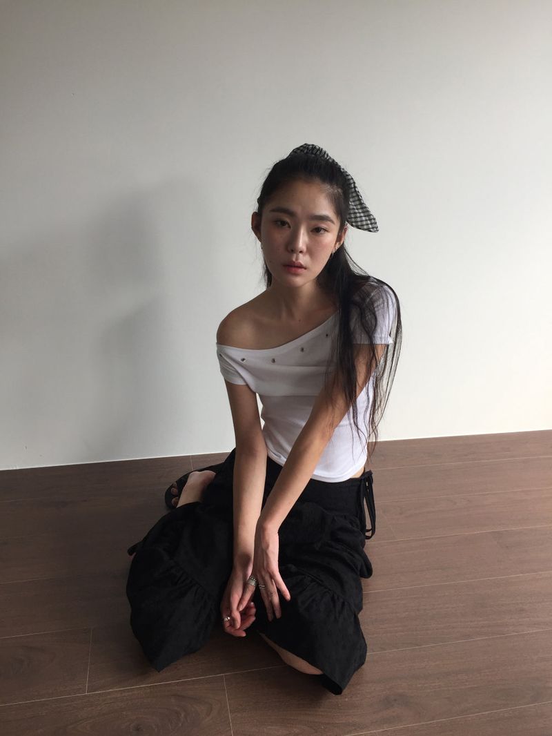 Rush Eyelet T-shirt (3color)