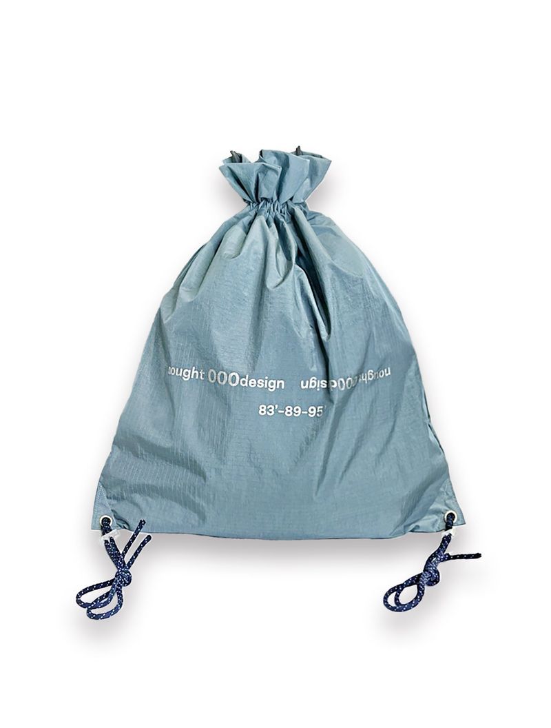 Reverse Logo Gym Sack / Dusty Blue