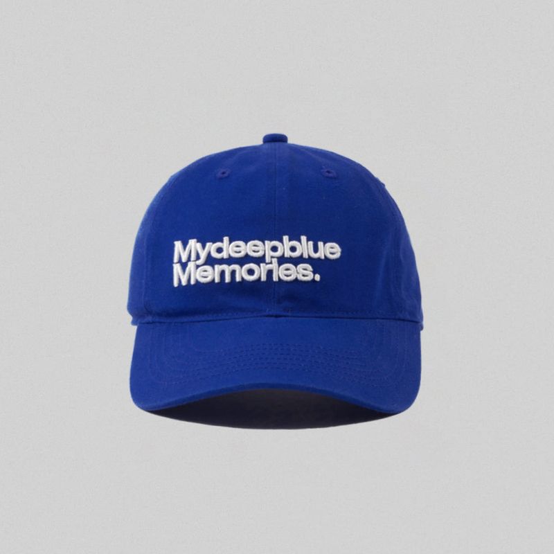 MM MY MEMORIES WASHED CAP (BLUE)