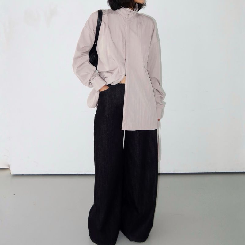 String High Neck Shirt -3colors
