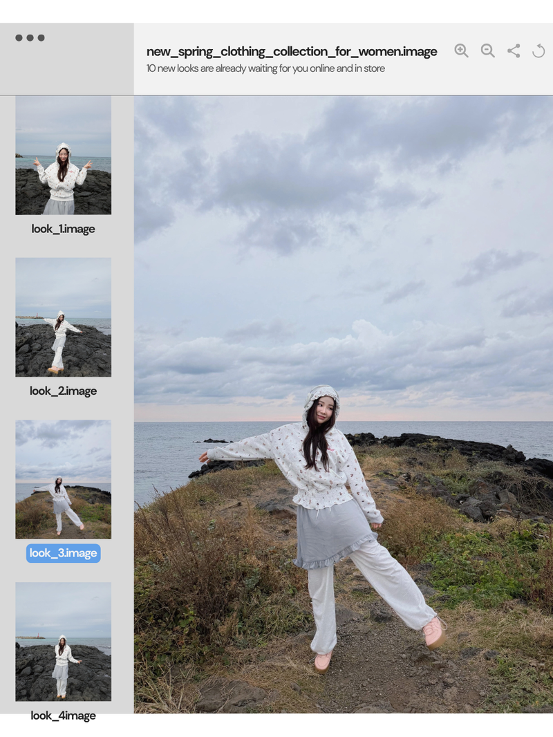 Chiffon Wrap Layered Banding Pants