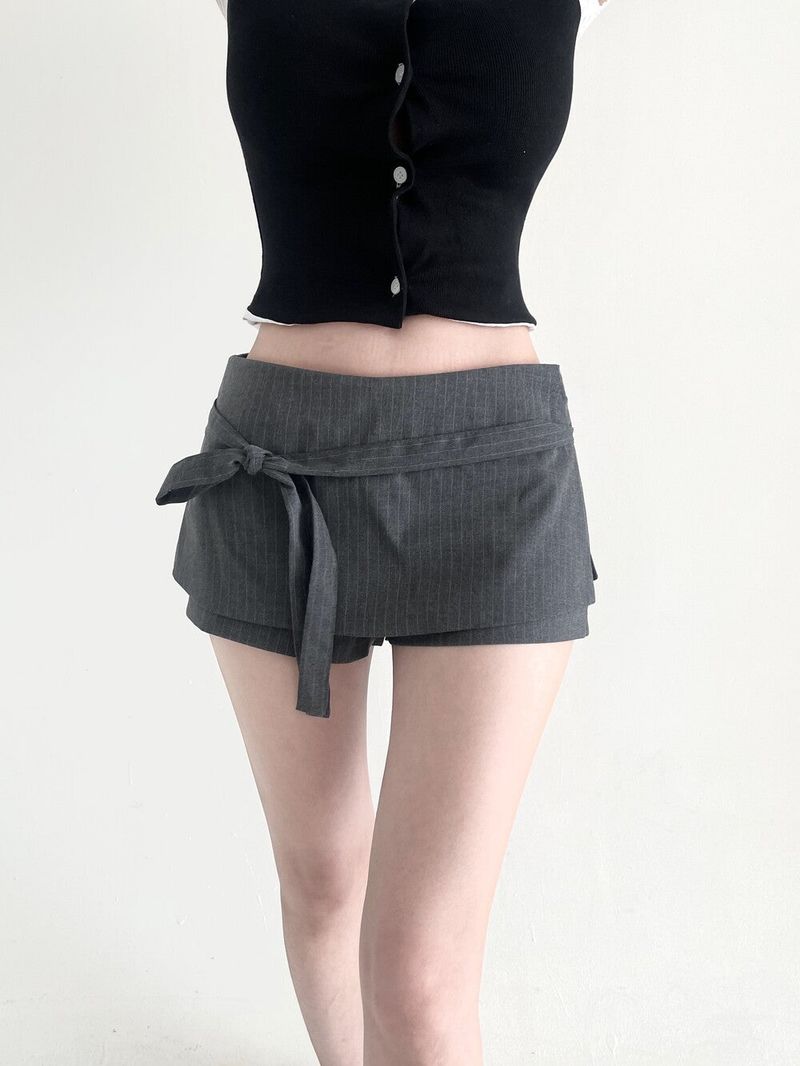 Seow（ソウ）の「1488. Jane Stripe Ribbon Skirt Pants (3 colors)（Pants）」