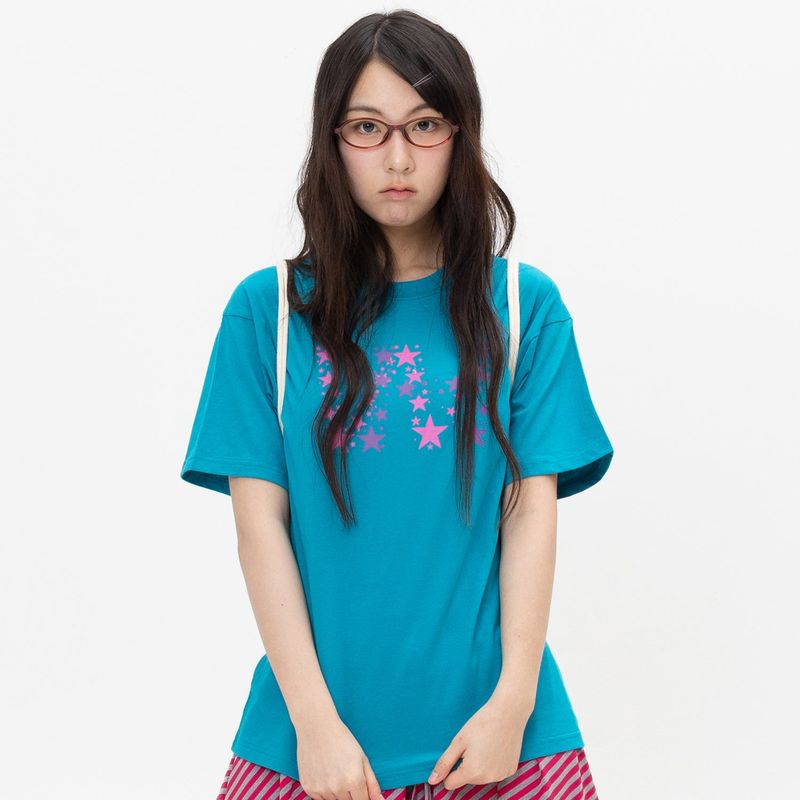 WEBHOUSE（ウェブハウス）の「WH Star Tee - Blue（Tops）」