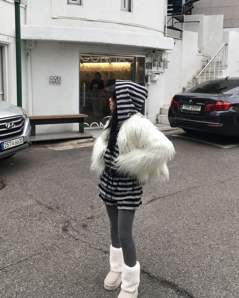ストライプスカートパンツ