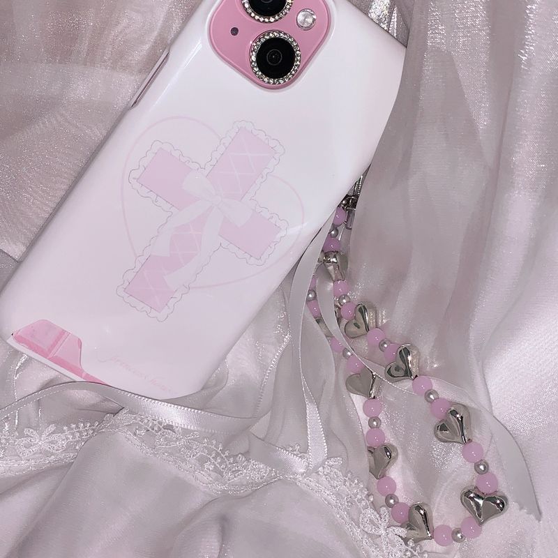 pink soda strap - heart