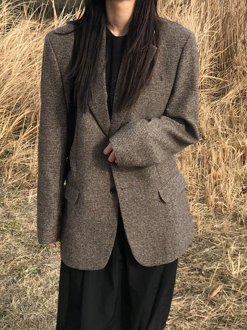 Tom check jacket