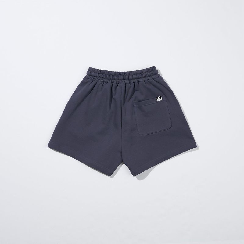 Wave Logo Zurry Half Pants Charcoal