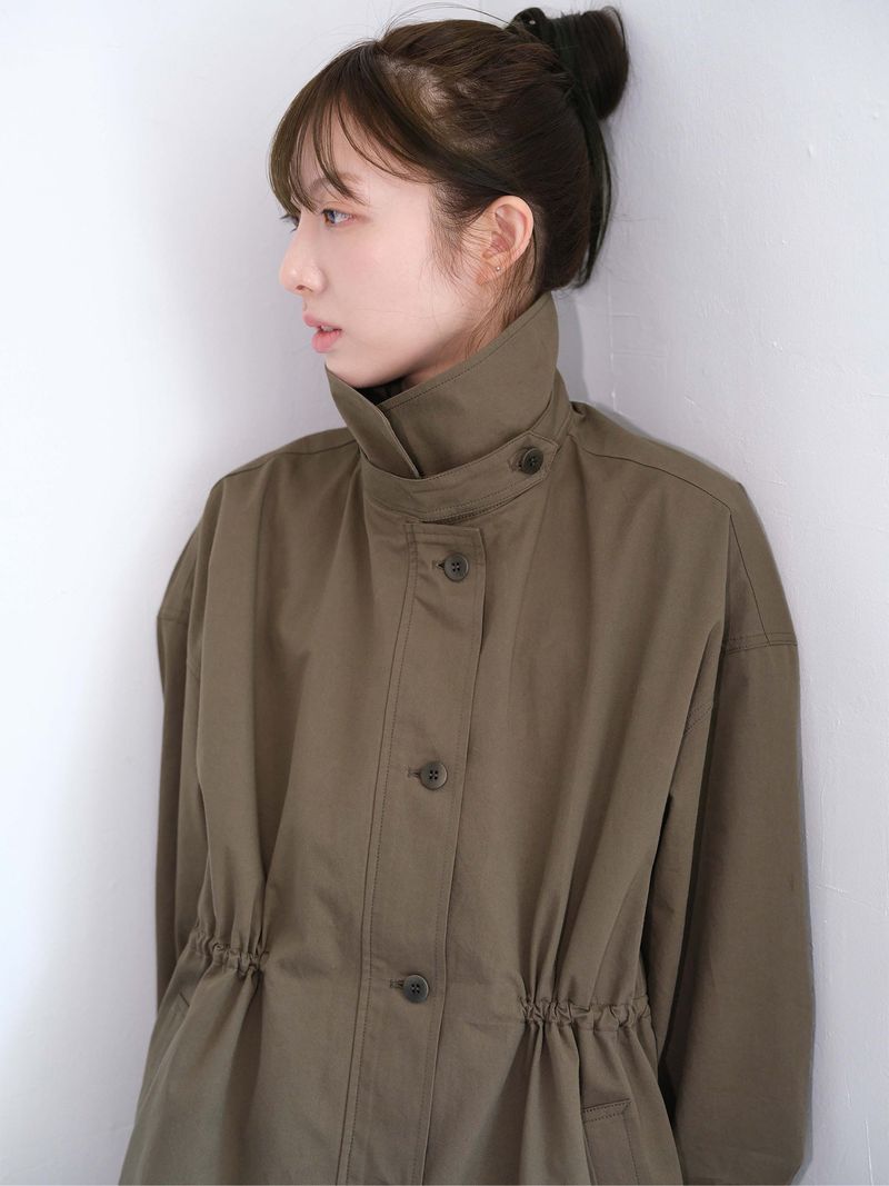 Neck Belt Trench (Khaki)