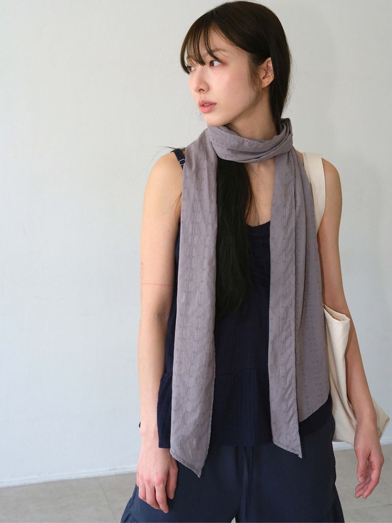 Boho Shirring Sleeveless (Navy)