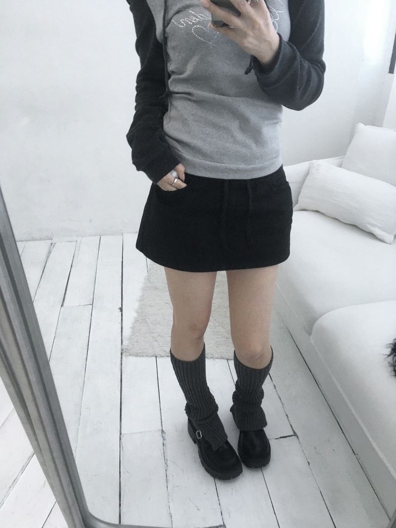 Cotton banding skirt